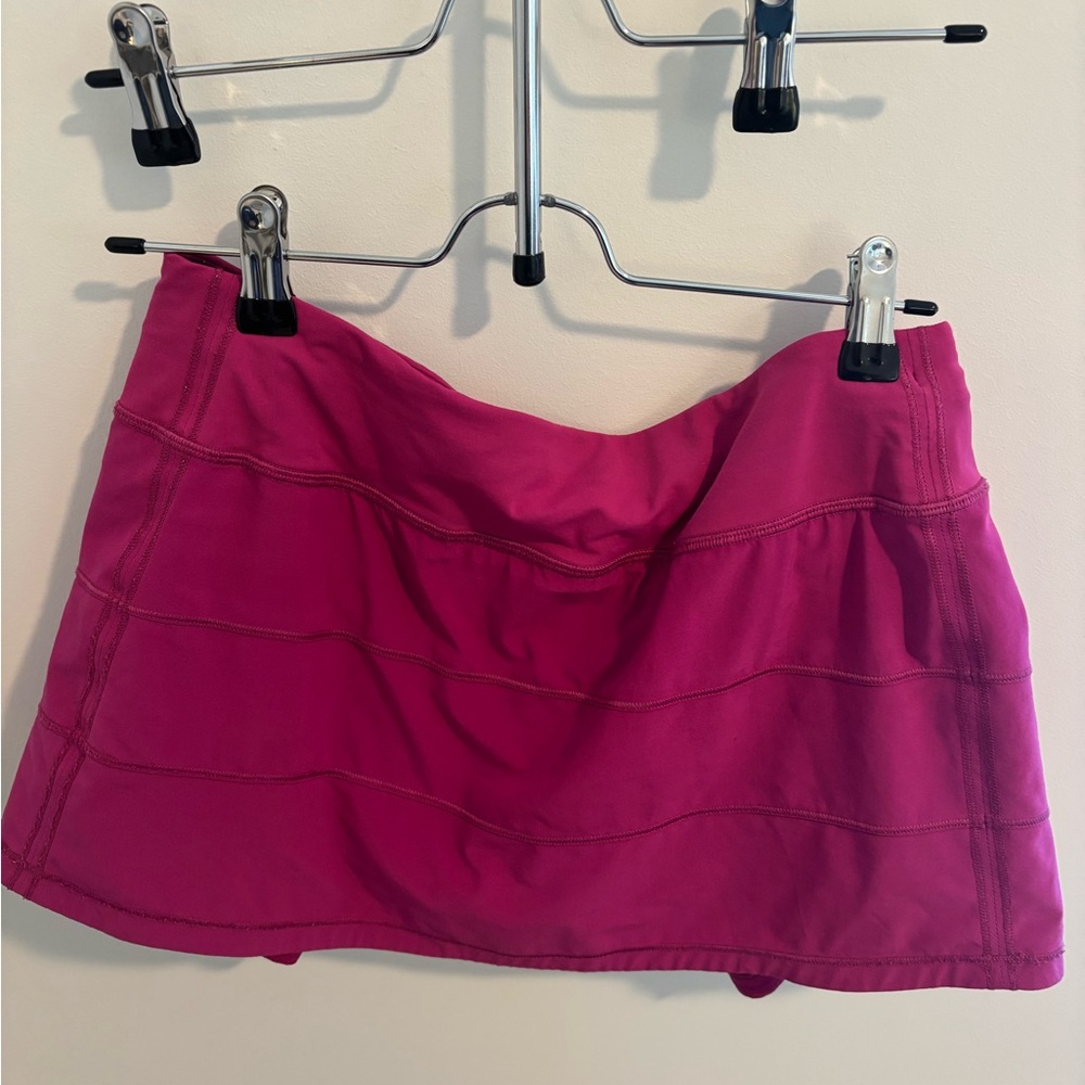 Pink Lululemon Pace Rival Skirt